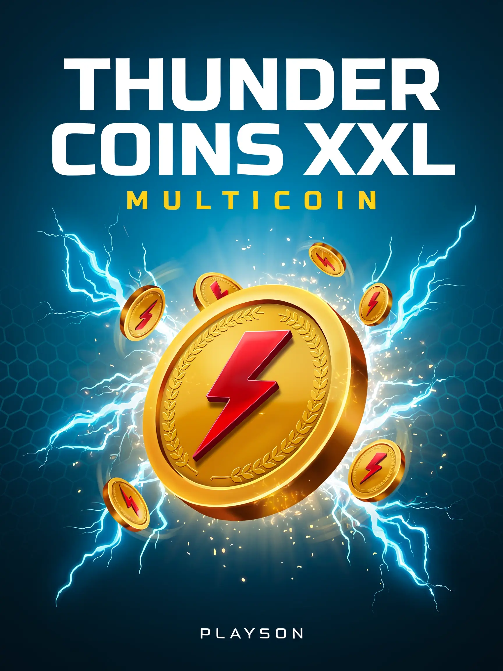 Promo art for the Thunder Coins XXL Multicoin pokie