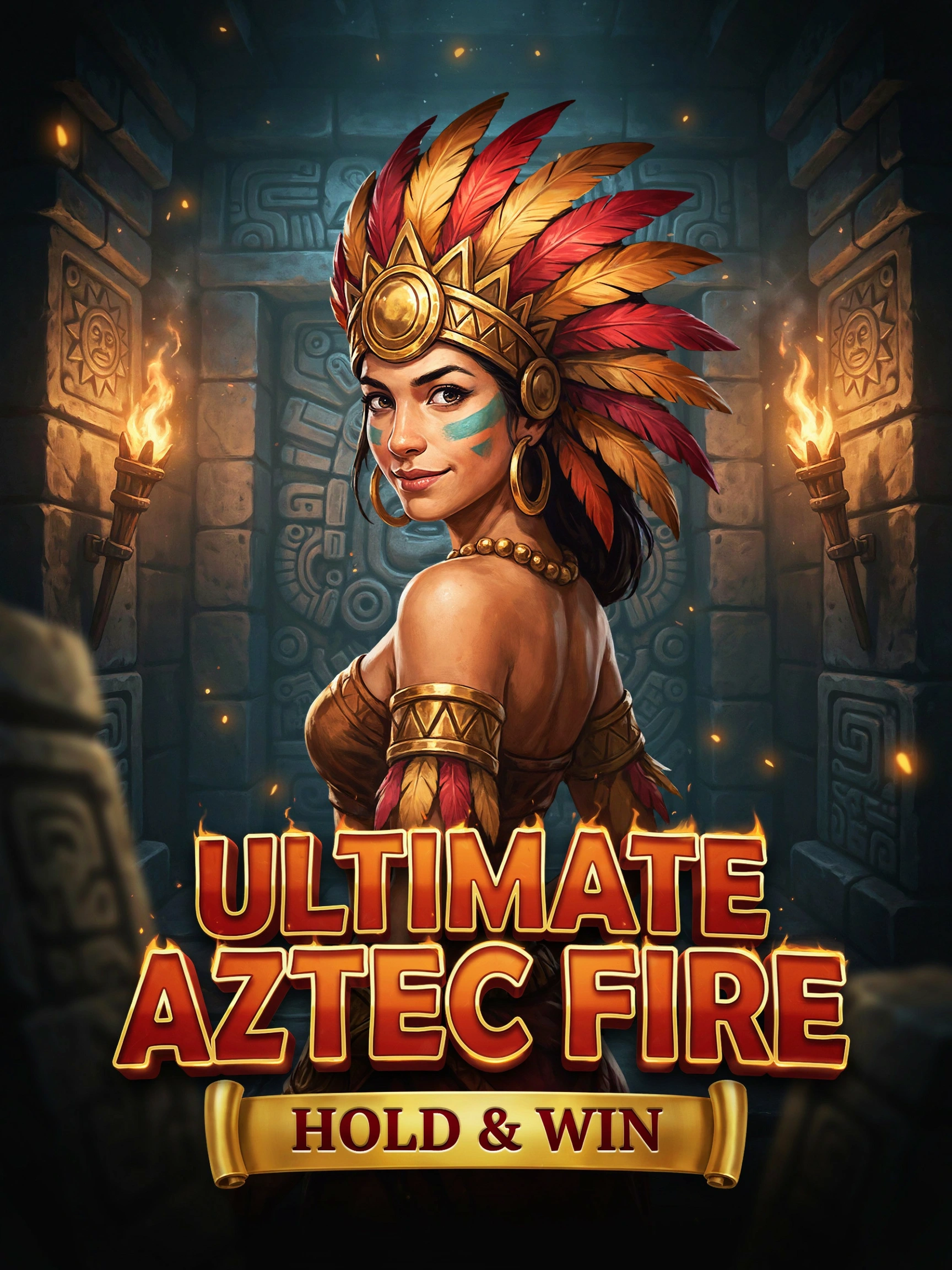 Ultimate Aztec Fire Hold and Win slot game tile